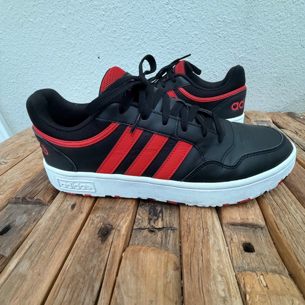 Adidas Hoops 3.0 Low 11 Black Red Camo Sole Sneakers ID7983